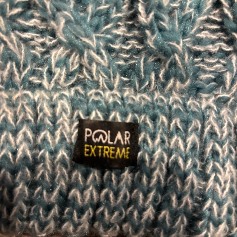 Blue Knit Polar Extreme Stocking Hat - Picture 2 of 3